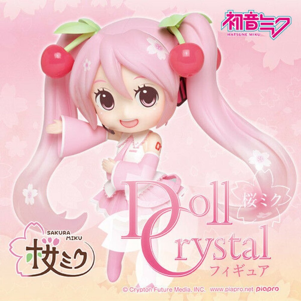Hatsune Miku figure Sakura Miku Doll Crystal TAITO